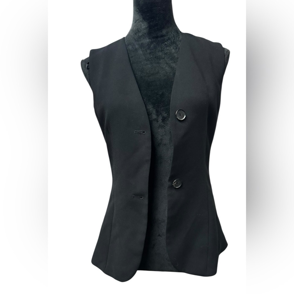 NWT Zara Women's Black two buttons Vest Size XS​